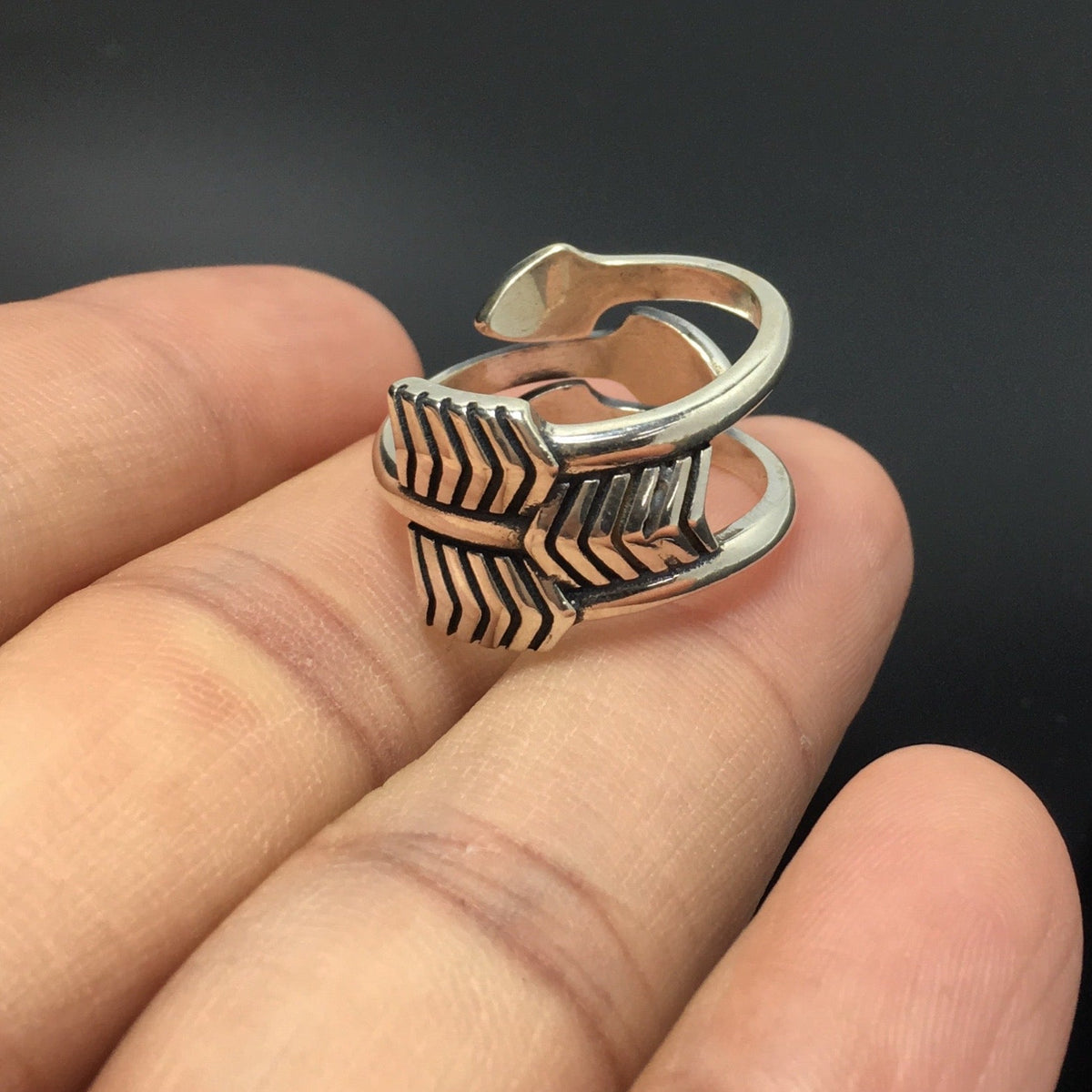 Sterling Silver 3 Arrows Ring Jewelry