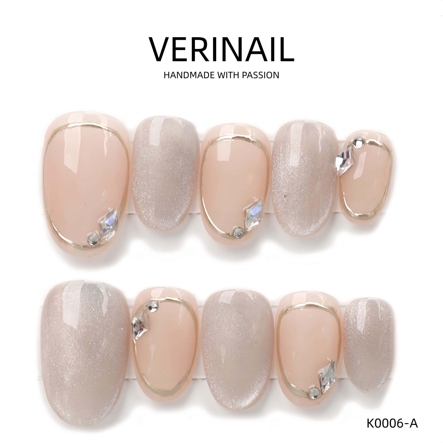 Press On Nails Oval-Short OS04