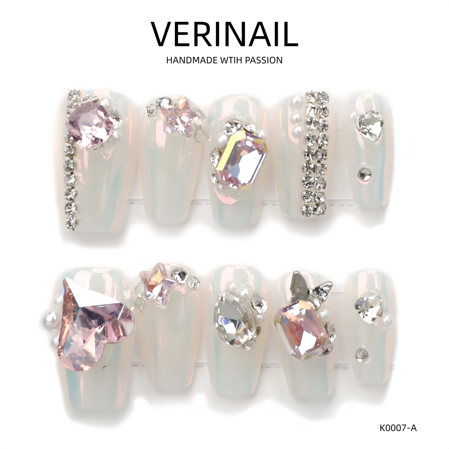 Press On Nails Color Silver SL04