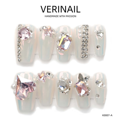 Press On Nails Color Silver SL04