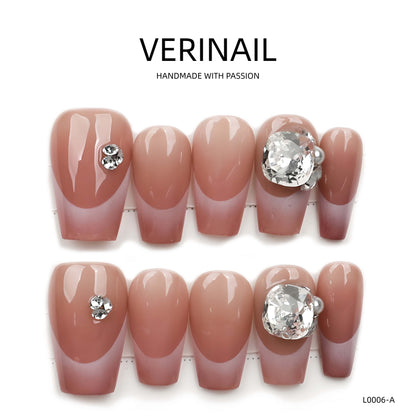 Press On Nails Ballerina- Medium BM03