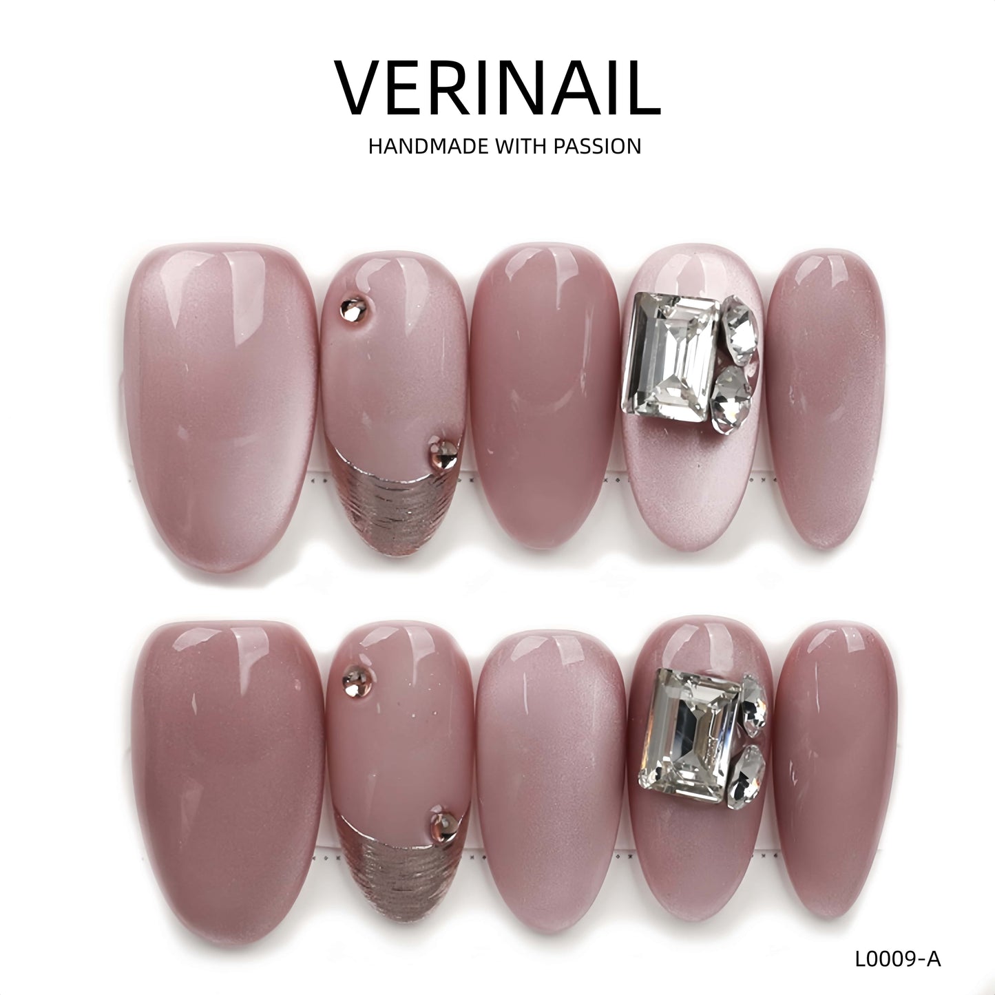 Press On Nails Almond-Medium-AM07