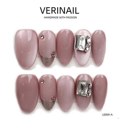 Press On Nails Almond-Medium-AM07