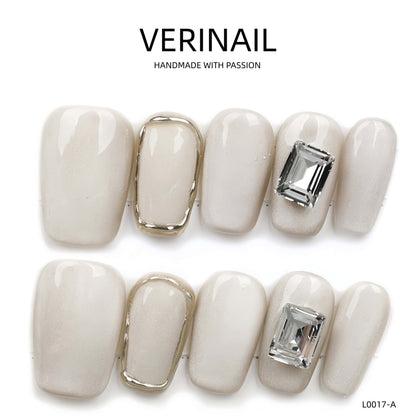 Press On Nails Color White WH04