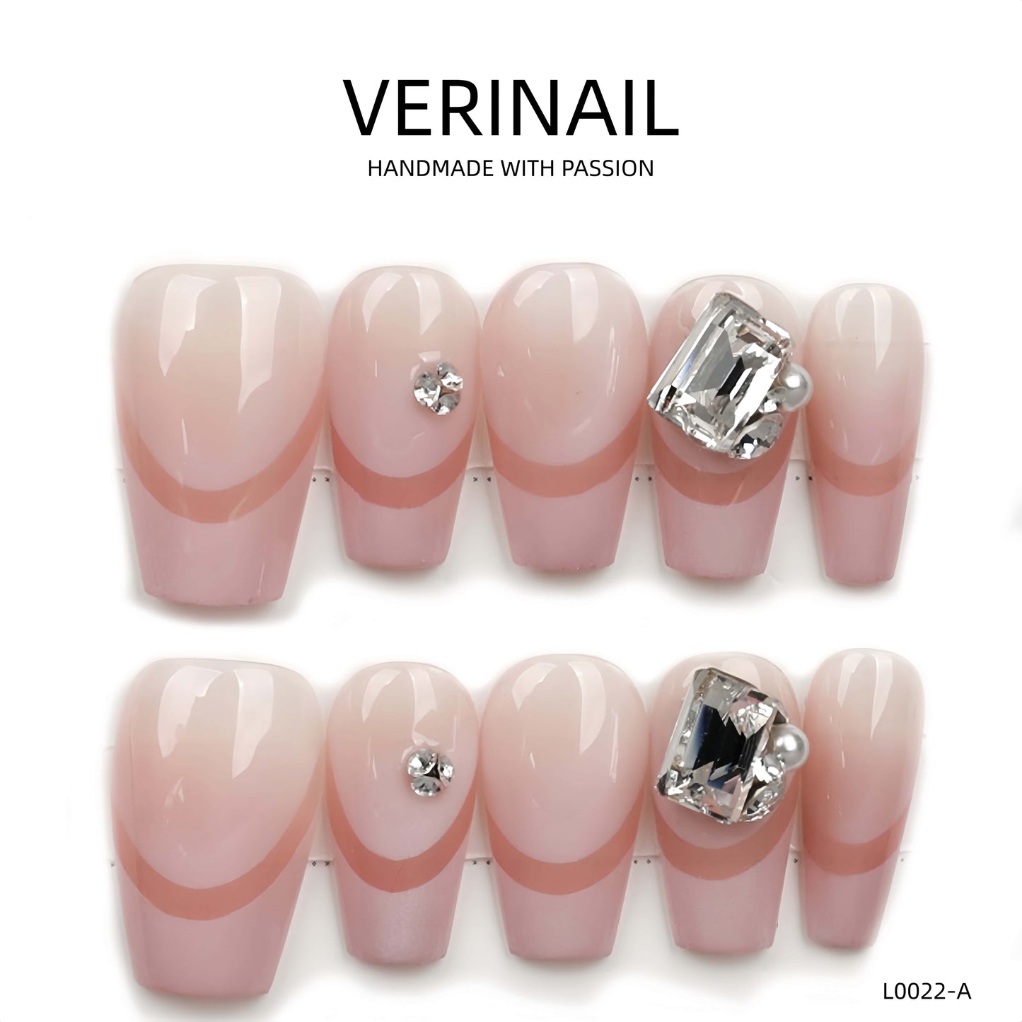 Press On Nails Ballerina- Medium BM03