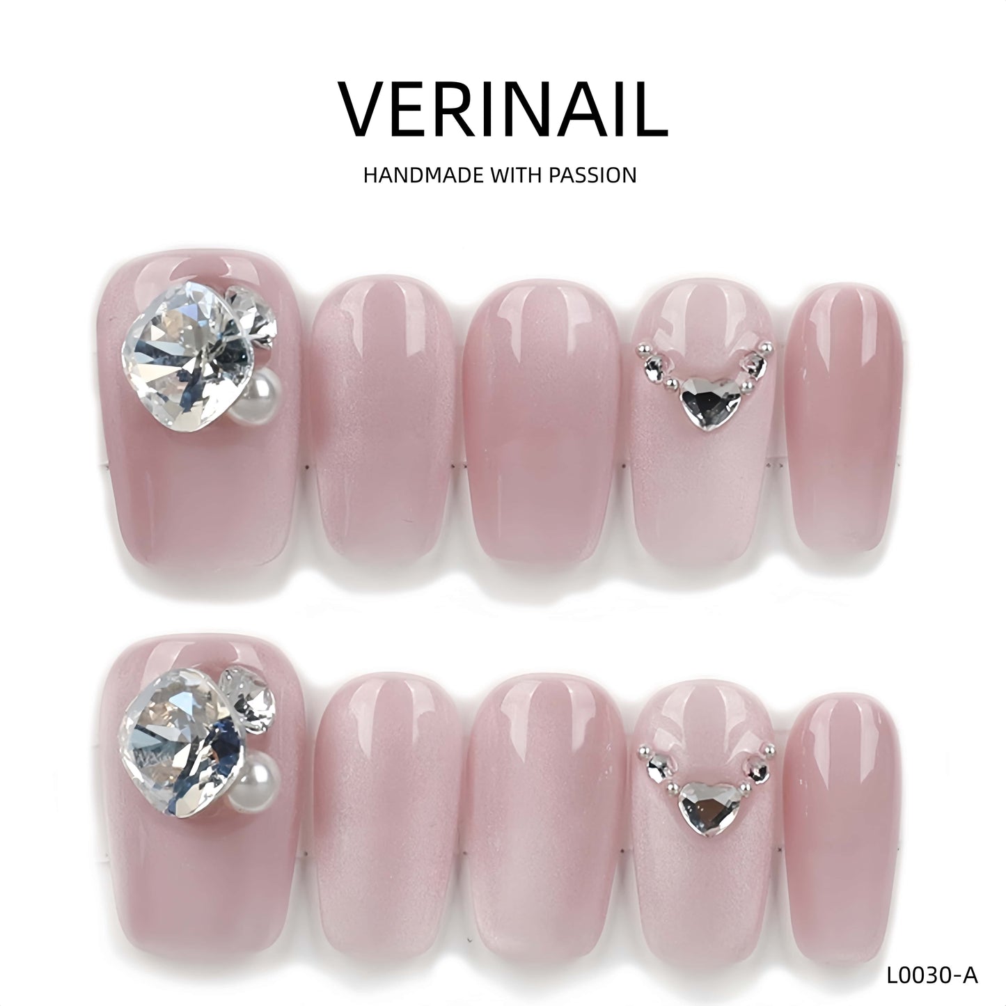Press On Nails Ballerina- Short BS04