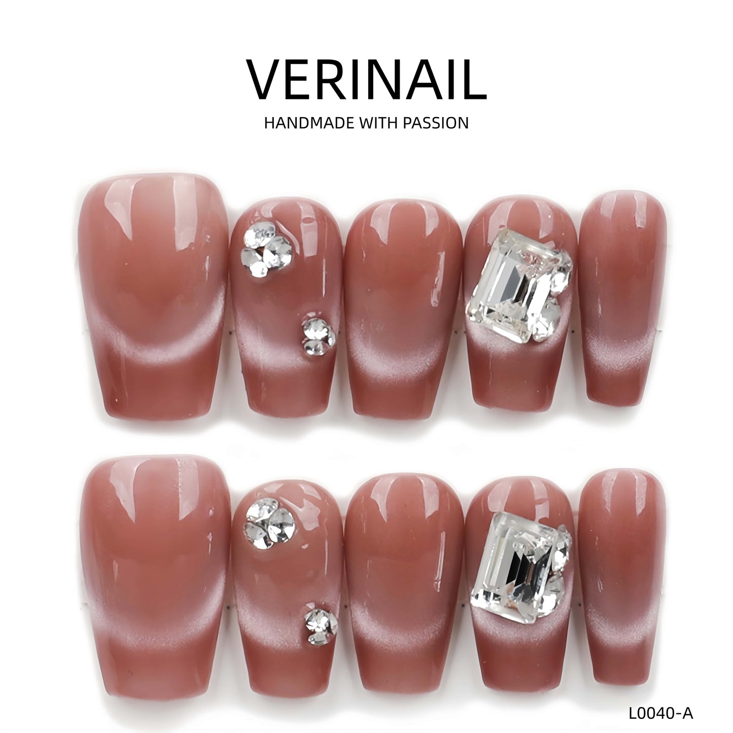 Press On Nails Ballerina- Medium BM01