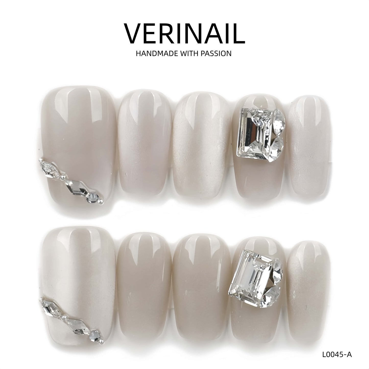 Press On Nails Color White WH03