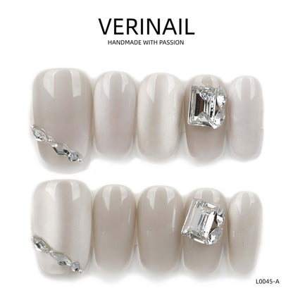 Press On Nails Color White WH03