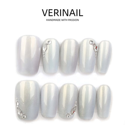 Press On Nails Color White WH03