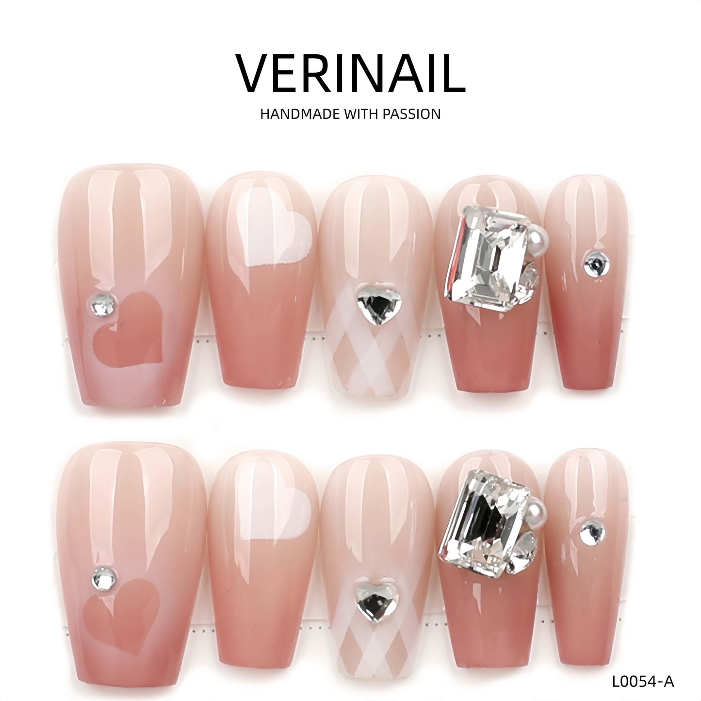 Press On Nails Ballerina- Medium BM03