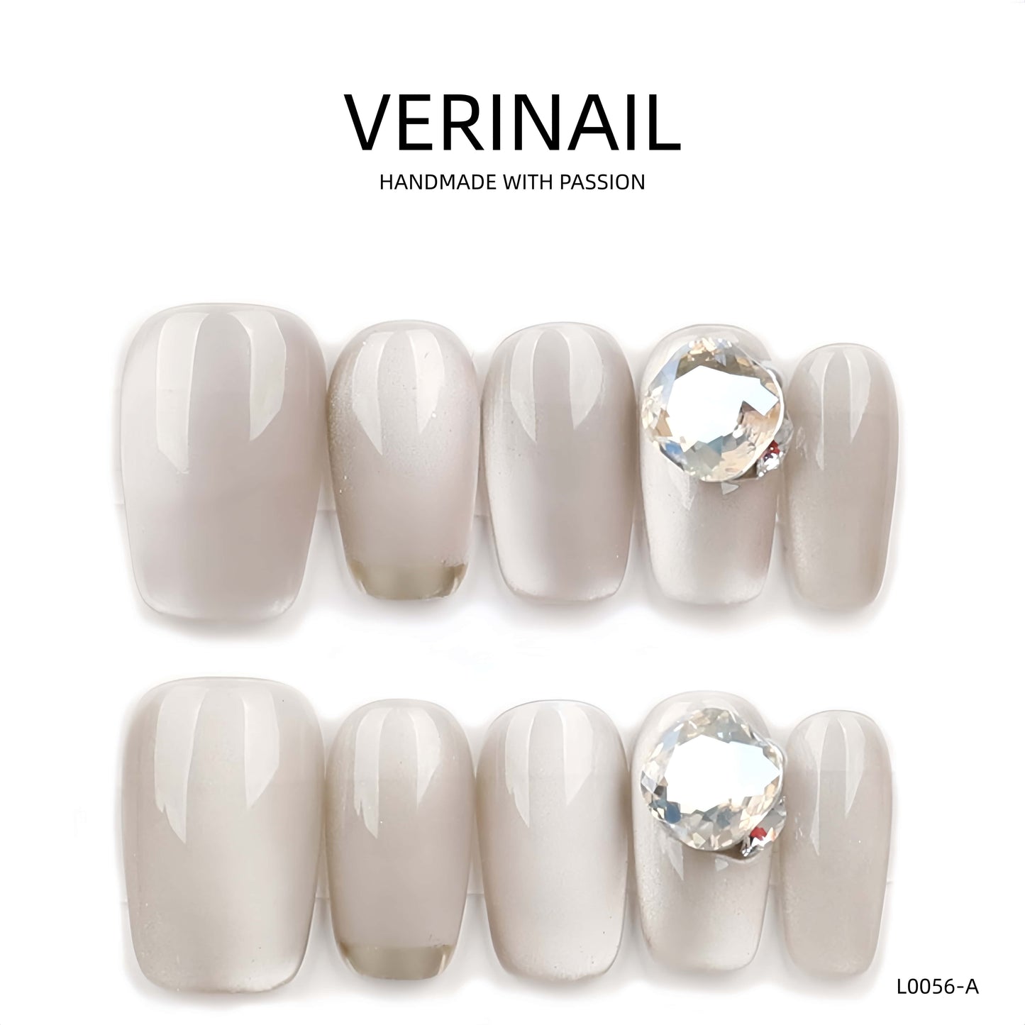 Press On Nails Color White WH01