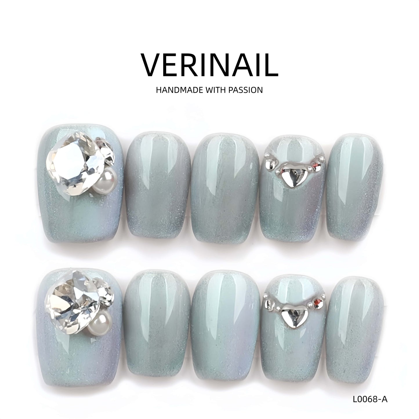 Press On Nails Ballerina- Short BS04