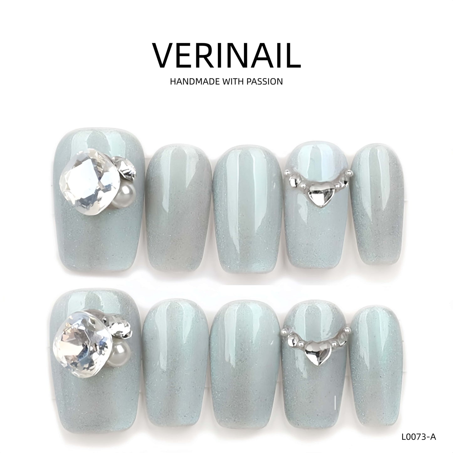 Press On Nails Color White WH02