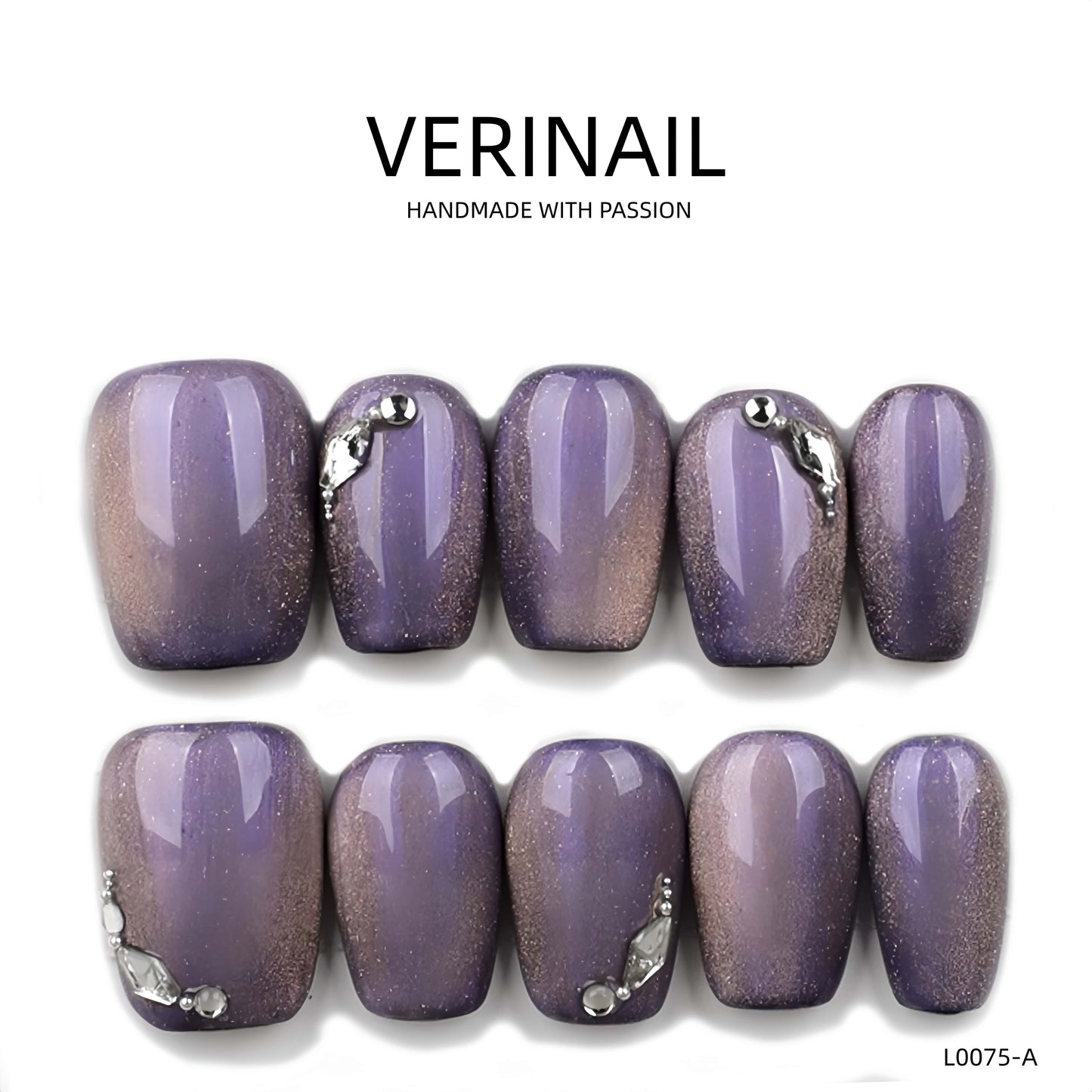 Press On Nails Ballerina- Short BS02
