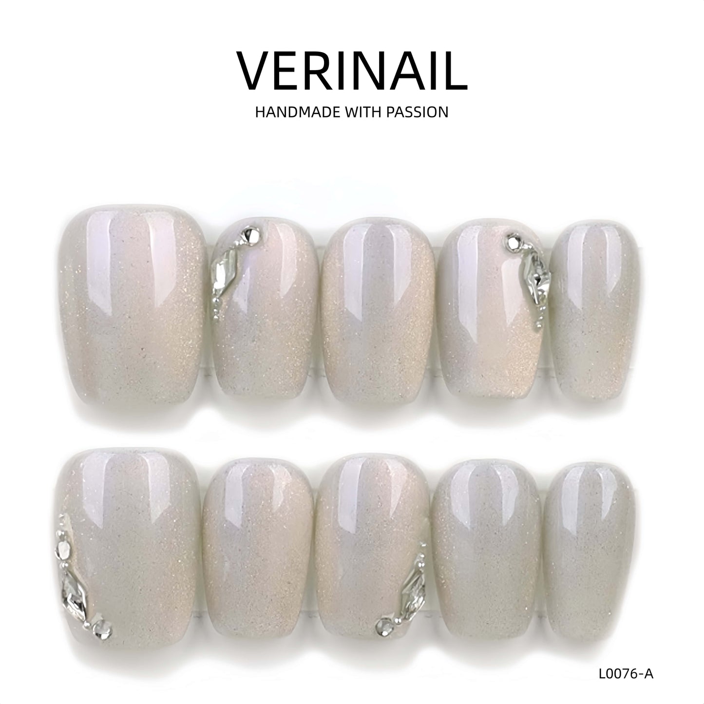 Press On Nails Ballerina- Short BS02