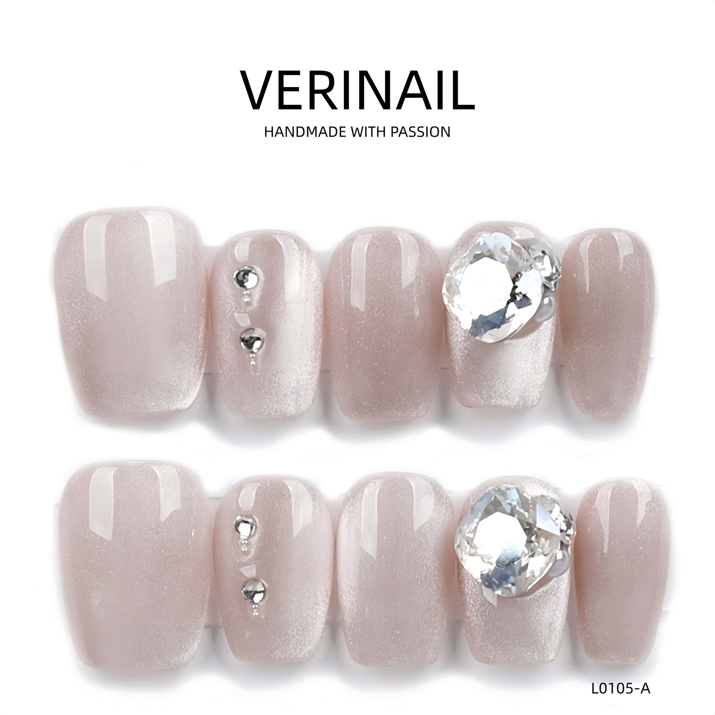 Press On Nails Ballerina- Short BS02