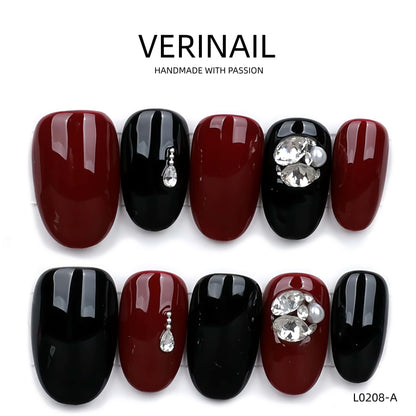 Press On Nails Color Red RD06