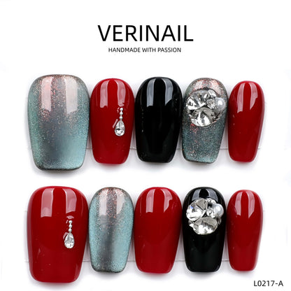 Press On Nails Color Red RD04