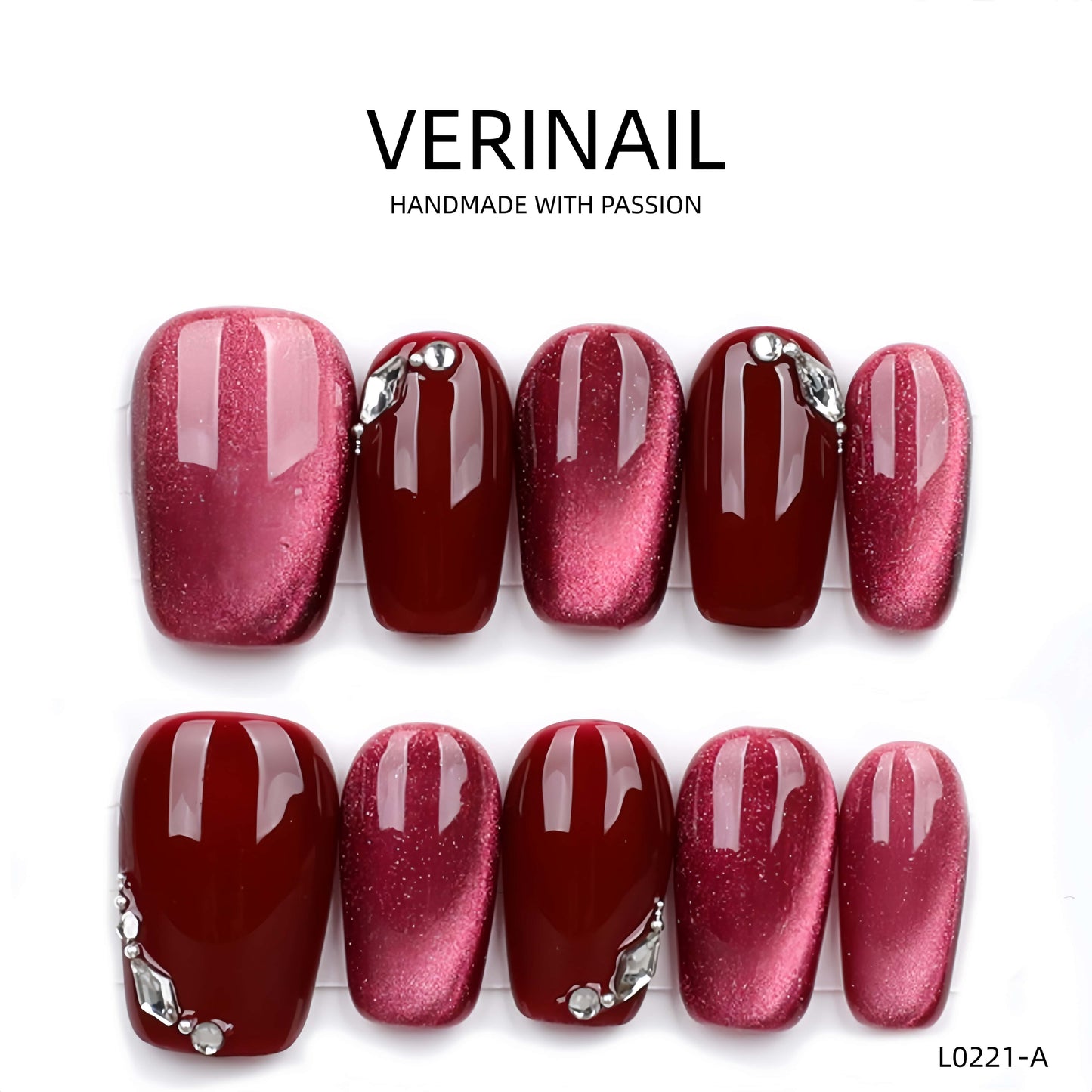 Press On Nails Color Red RD05