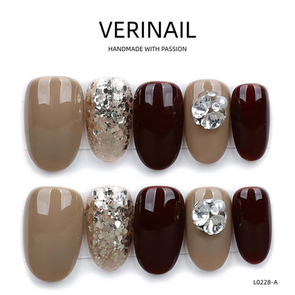 Press On Nails Almond-Medium-AM07