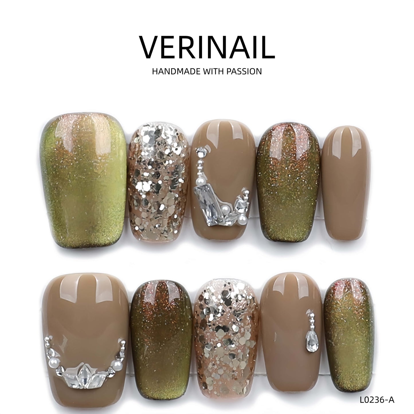 Press On Nails Ballerina- Medium BM02