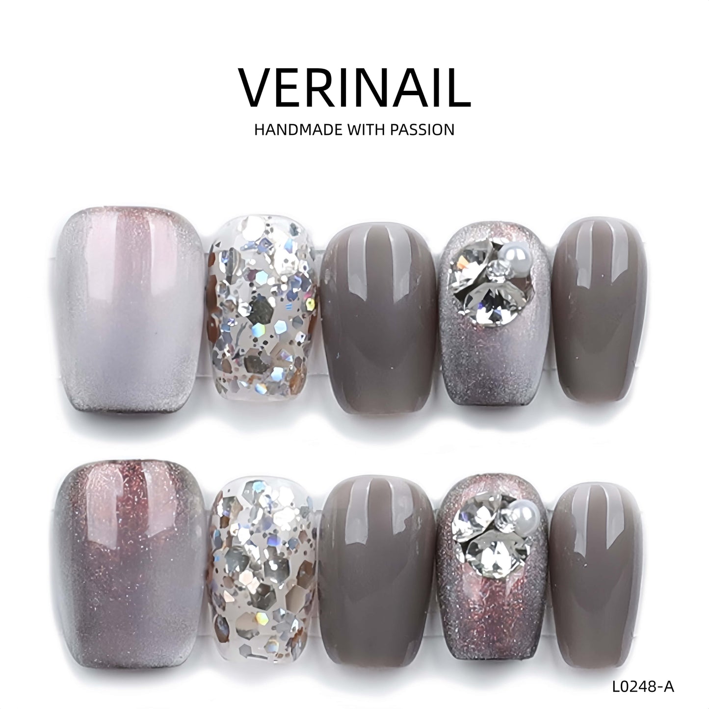 Press On Nails Ballerina- Short BS03