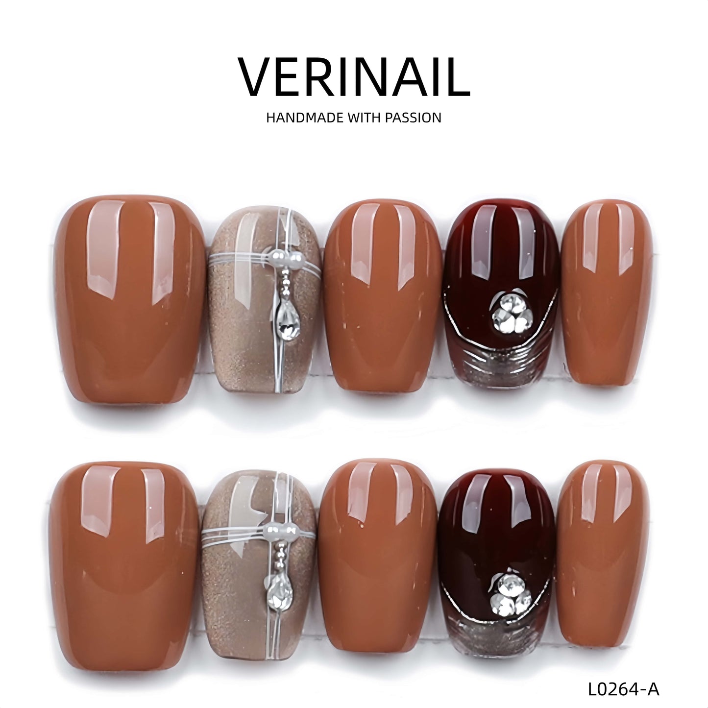 Press On Nails Ballerina- Short BS02