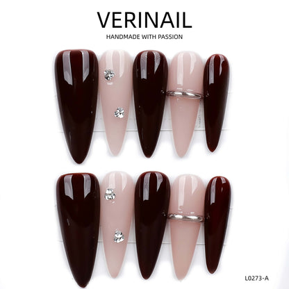 Press On Nails Almond-Long-AL02