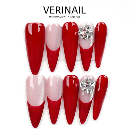 Press On Nails Almond-Long-AL02