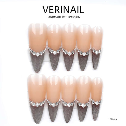Press On Nails Almond-Long-AL02