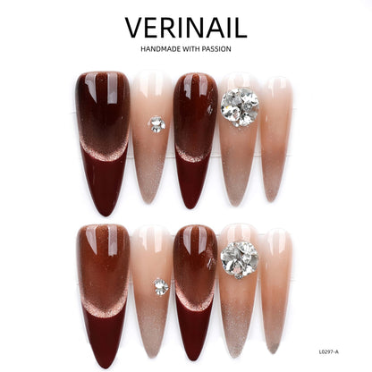 Press On Nails Almond-Long-AL02