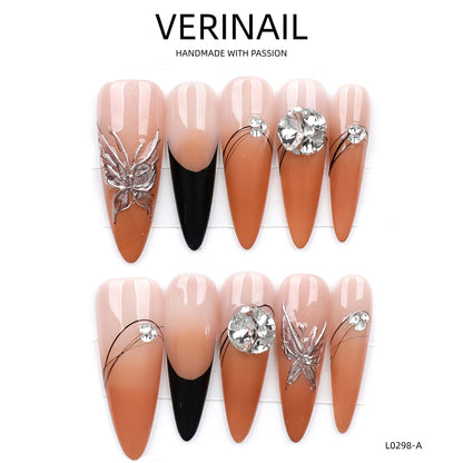 Press On Nails Almond-Long-AL02