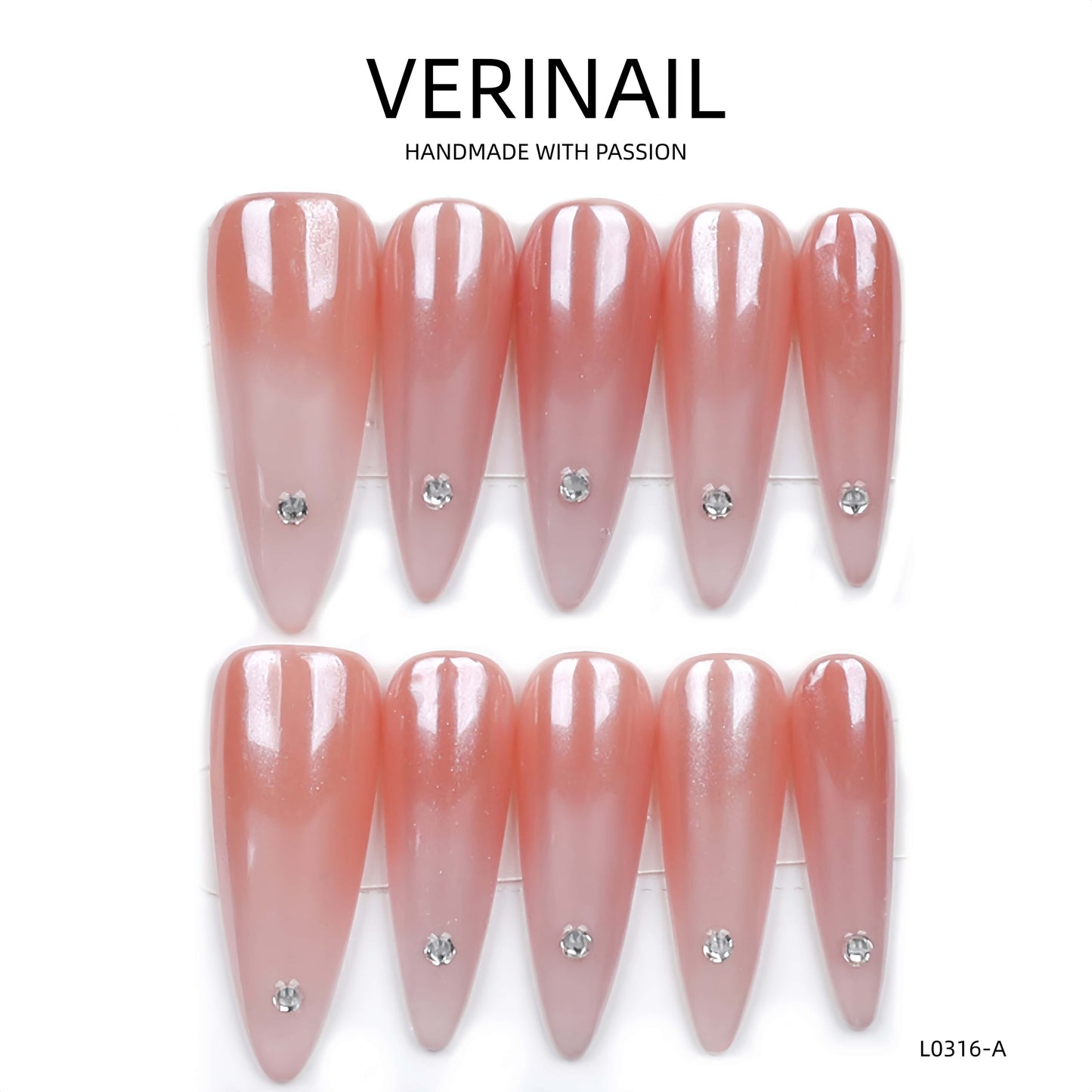 Press On Nails Almond-Long-AL02