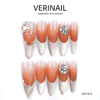 Press On Nails Almond-Long-AL02