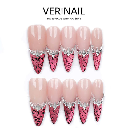 Press On Nails Almond-Long-AL04