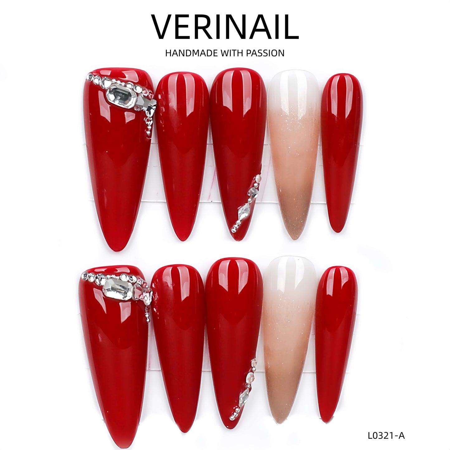 Press On Nails Almond-Long-AL04