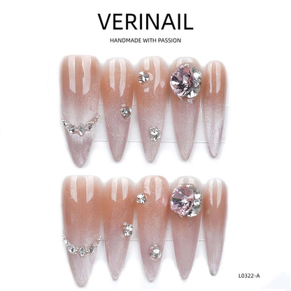 Press On Nails Almond-Long-AL04