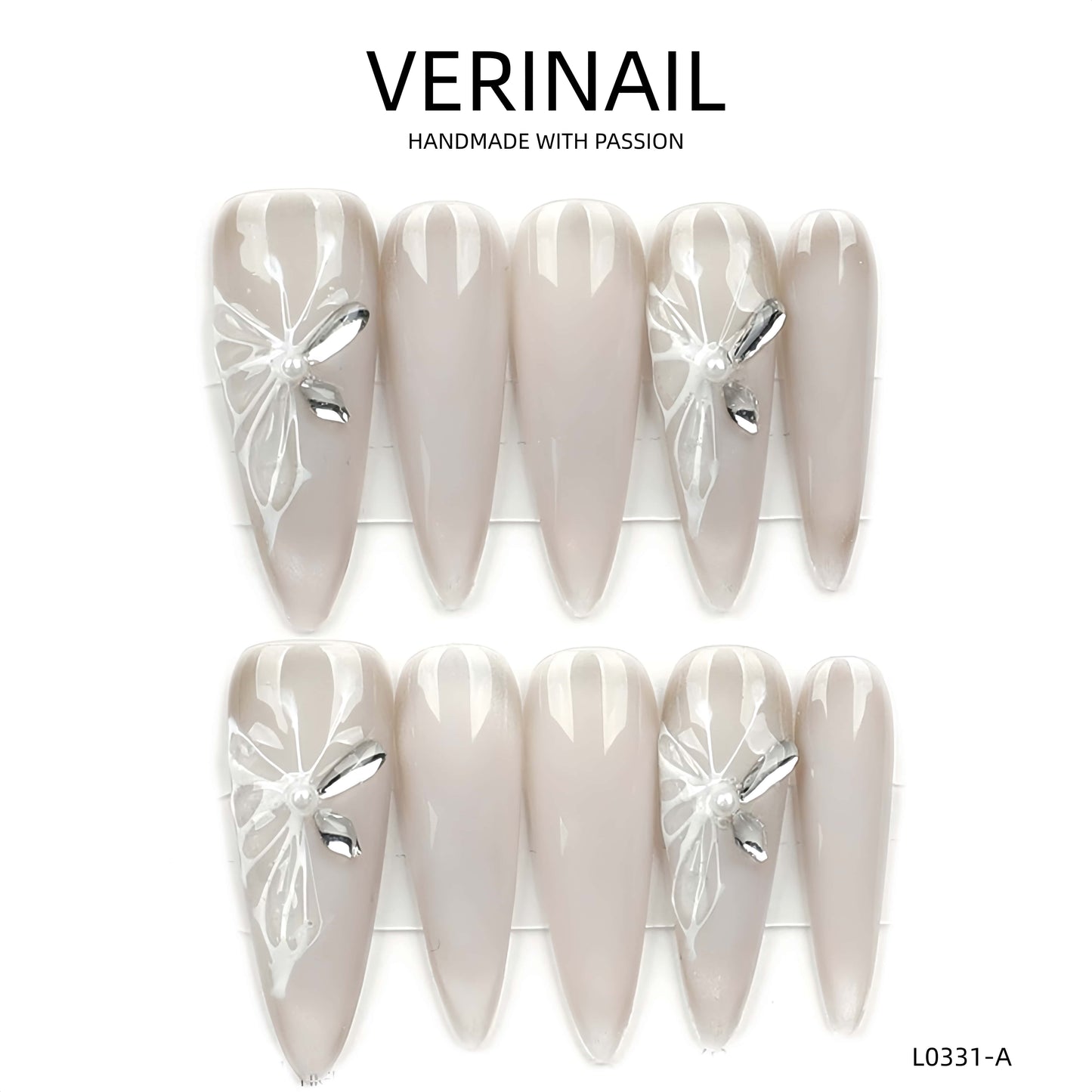 Press On Nails Almond-Long-AL04