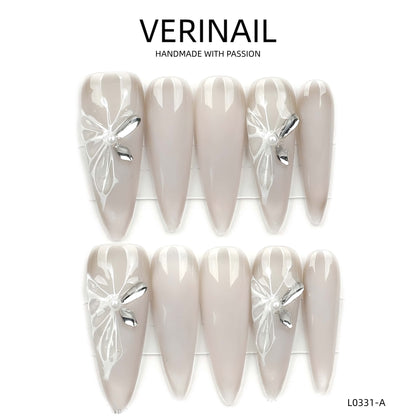 Press On Nails Almond-Long-AL04