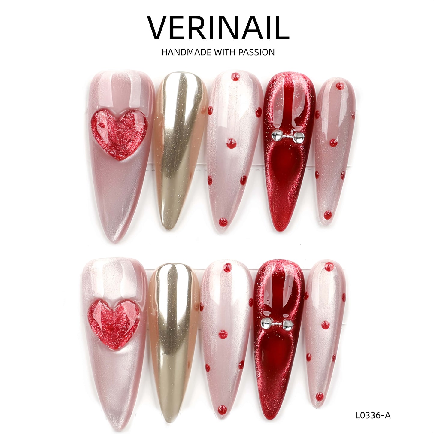 Press On Nails Almond-Long-AL04