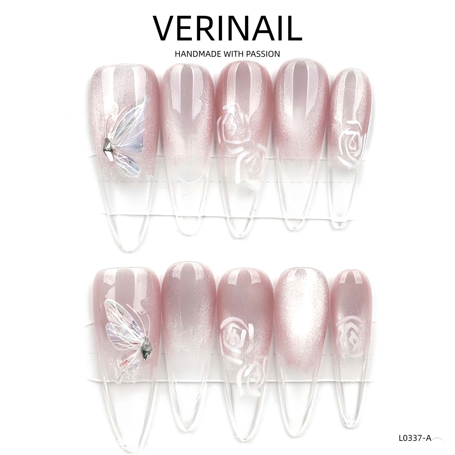 Press On Nails Almond-Long-AL04