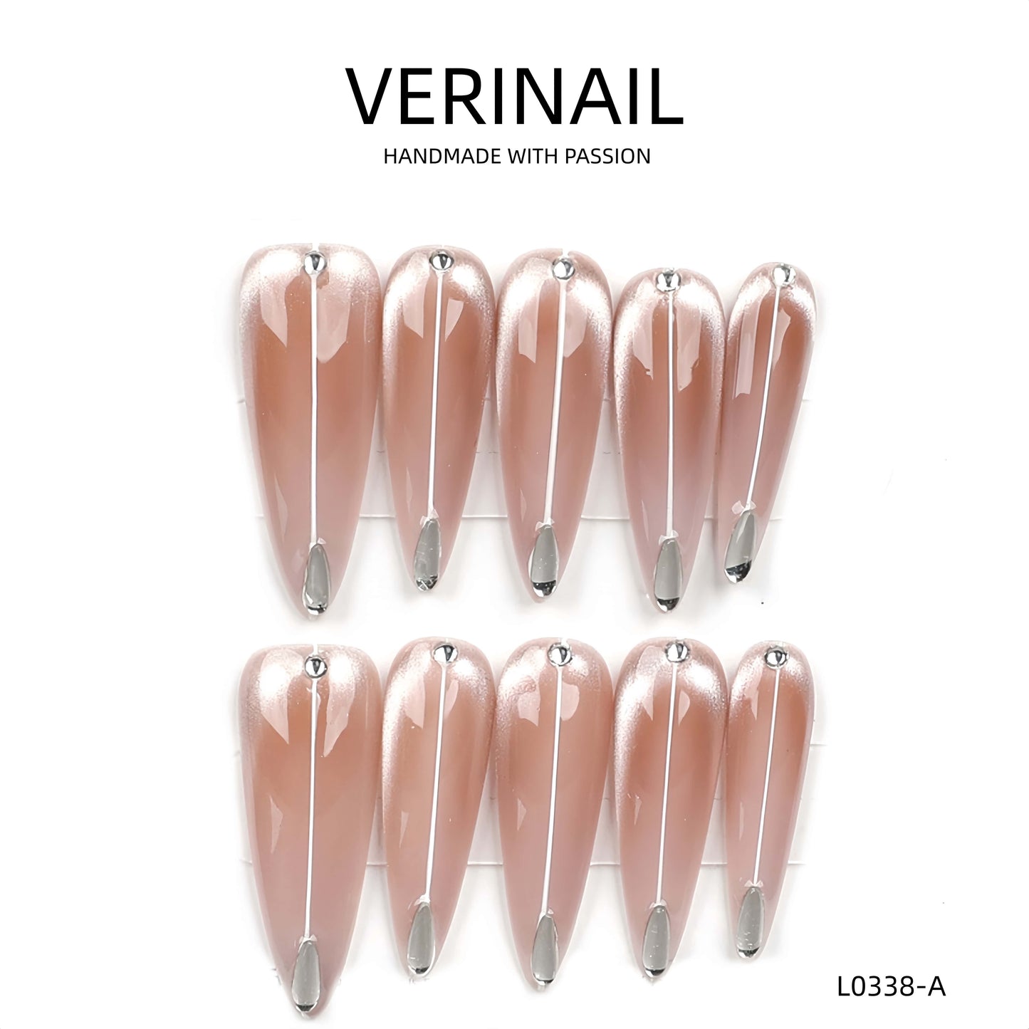 Press On Nails Almond-Long-AL04