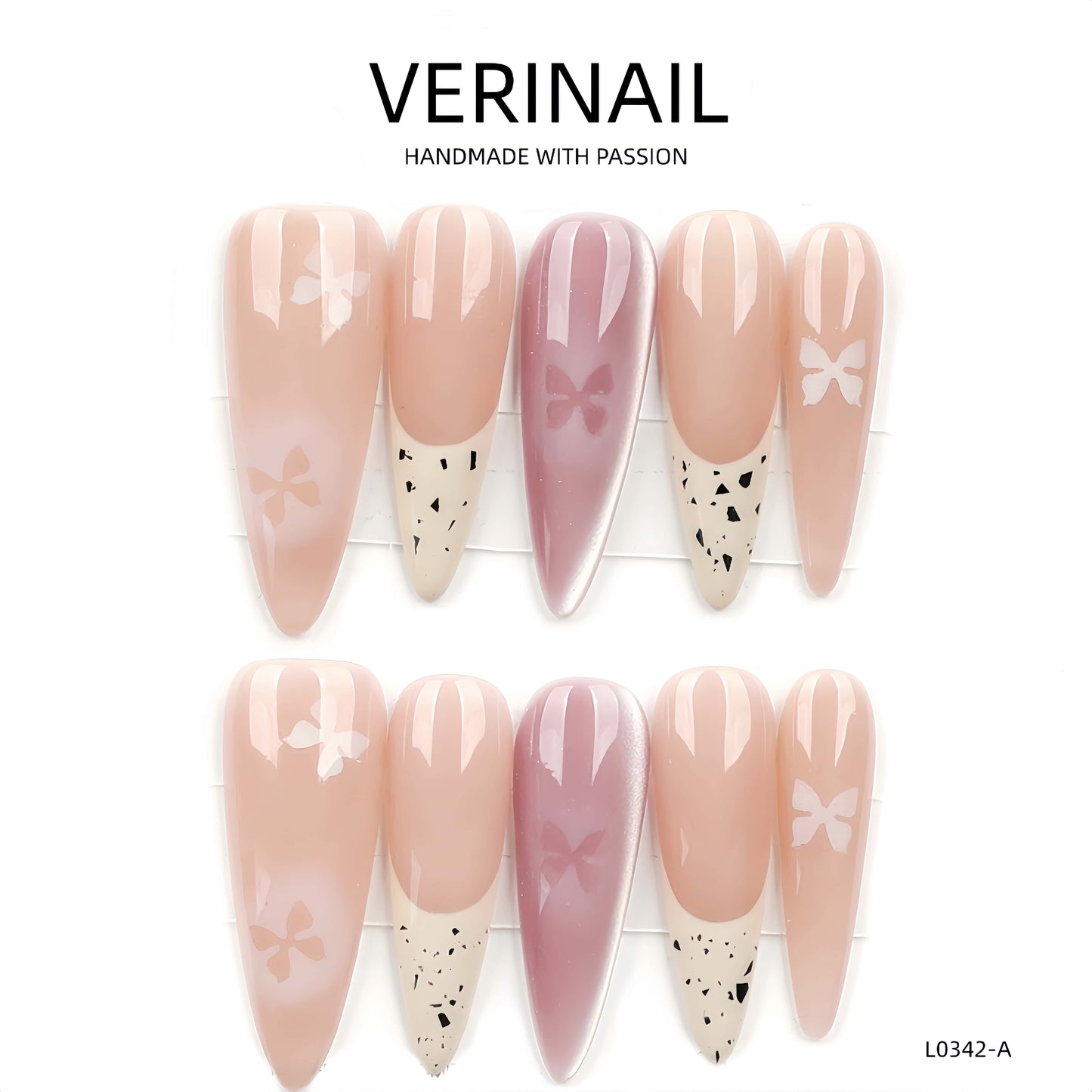 Press On Nails Almond-Long-AL04
