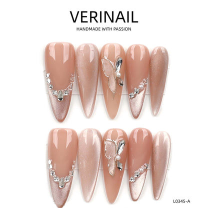 Press On Nails Almond-Long-AL04