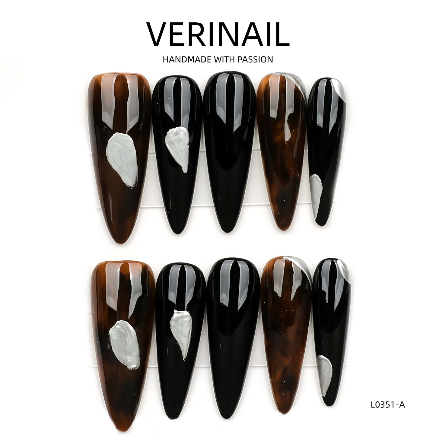 Press On Nails Almond-Long-AL04