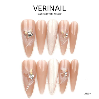 Press On Nails Almond-Long-AL04