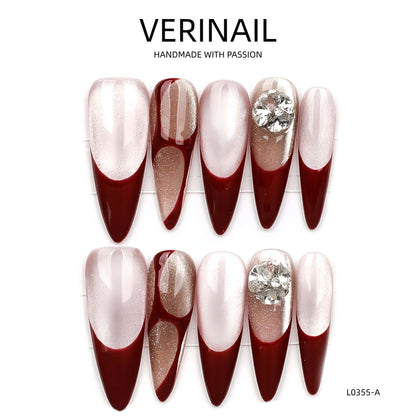 Press On Nails Almond-Long-AL04
