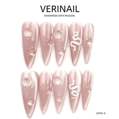 Press On Nails Almond-Long-AL04