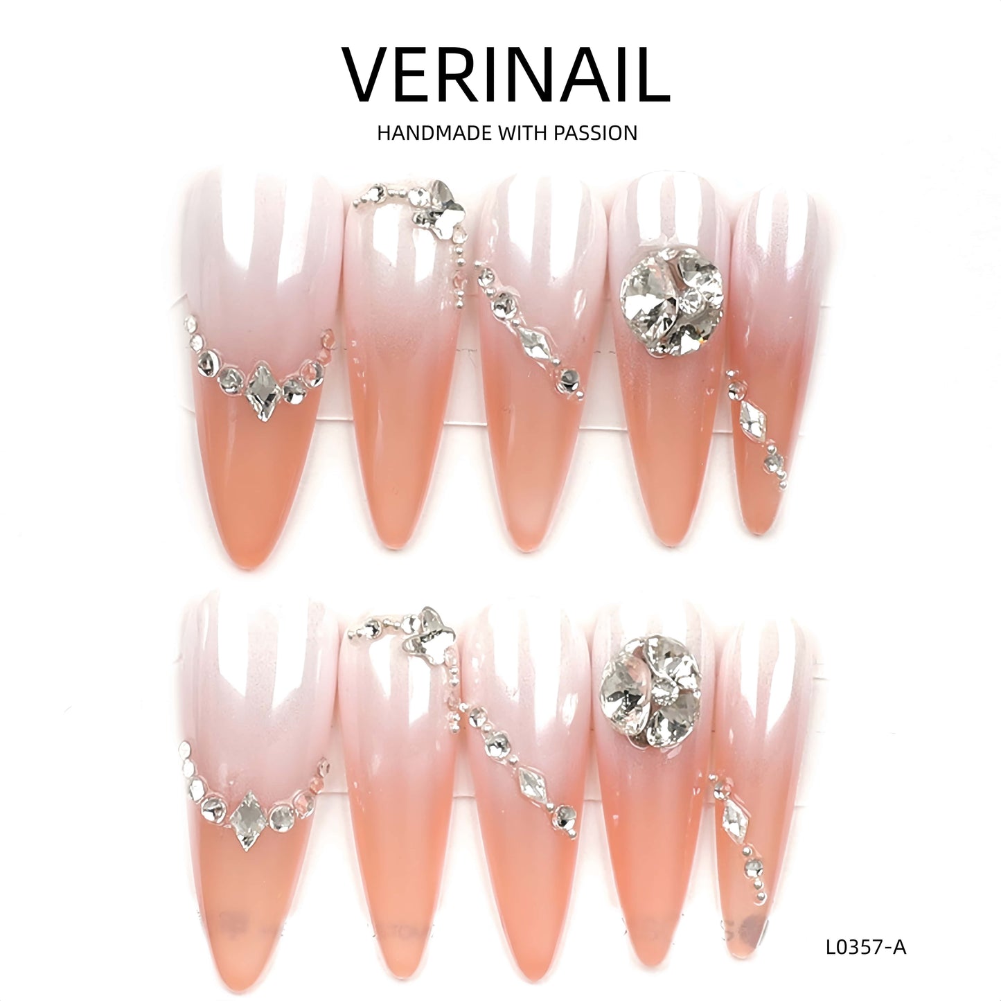 Press On Nails Almond-Long-AL04